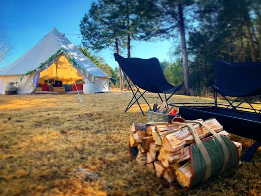 Glamping in Arkansas puts you in the middle of the action