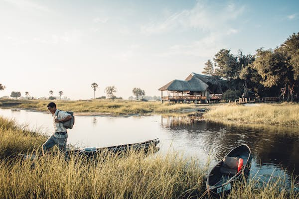 Botswana walking safaris let you slow down and savor the Kalahari